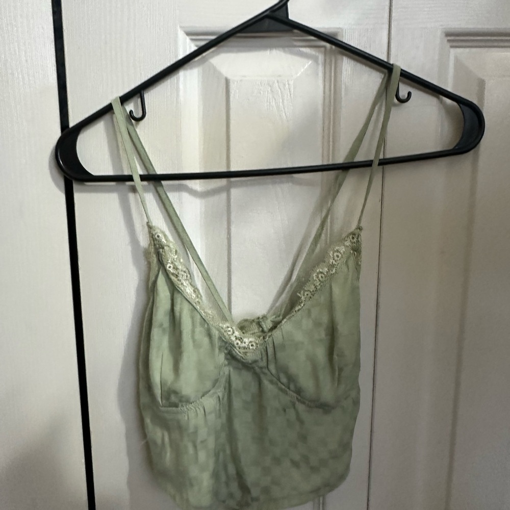 Kendall & Kylie Green corset back Bustier Camisole